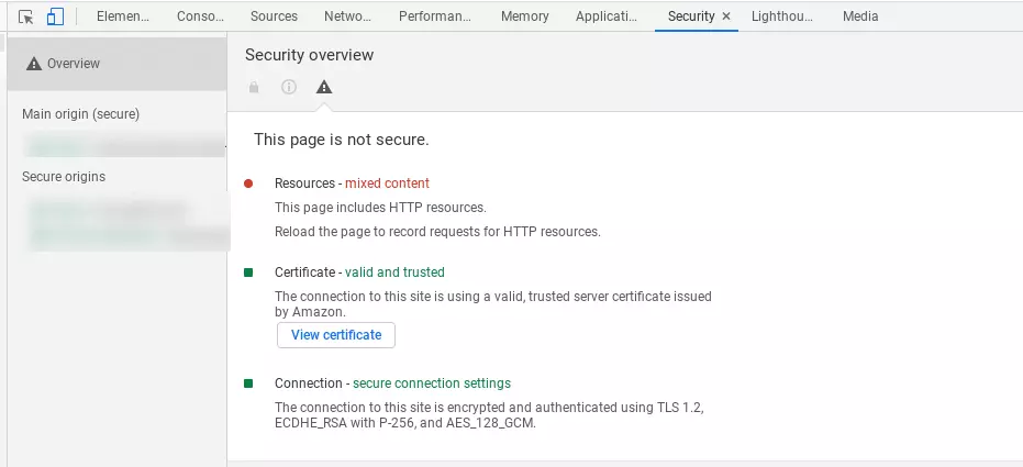 Chrome DevTools security